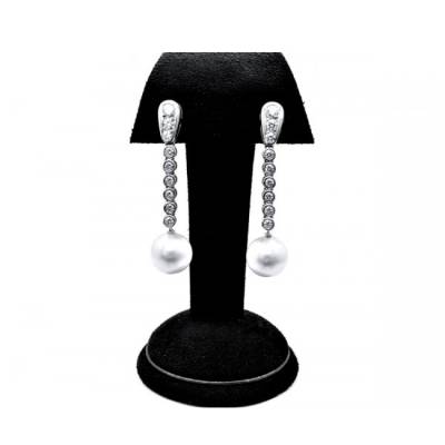 pendientes de perlas largos