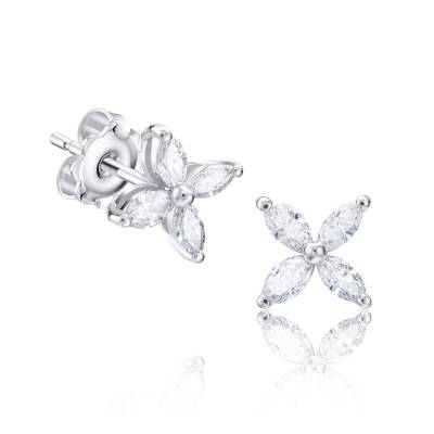 Pendientes Modernos con diamantes Talla Marquise PMJK 32