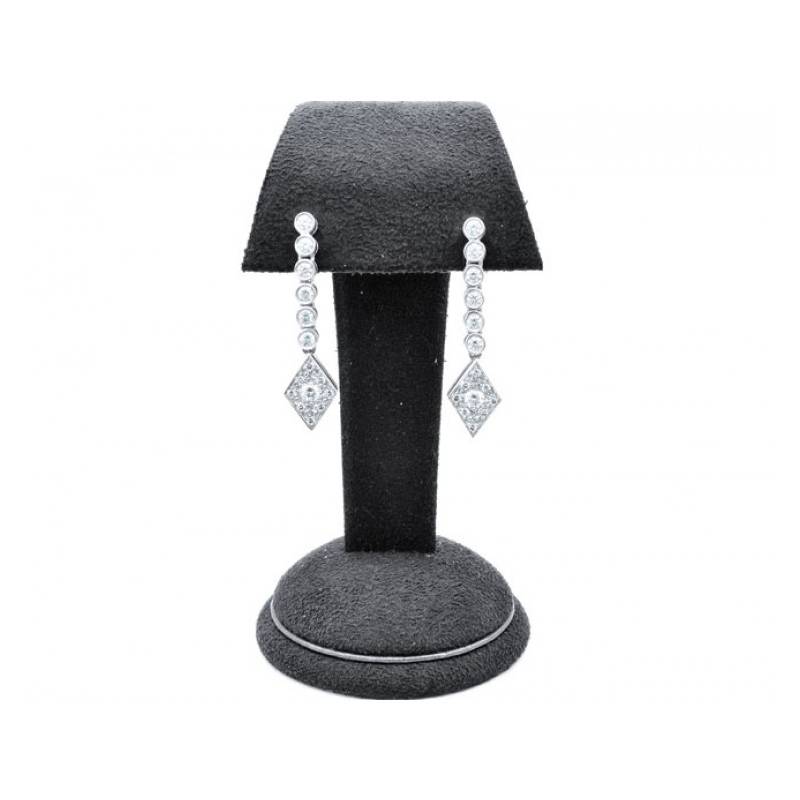 pendientes largos diamantes
