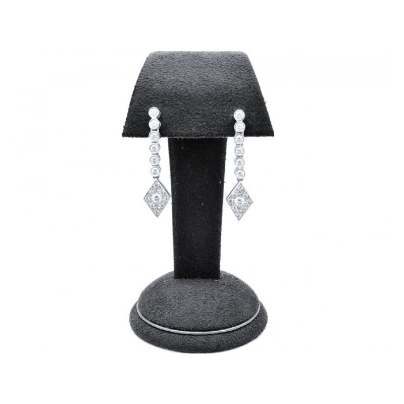 pendientes largos diamantes