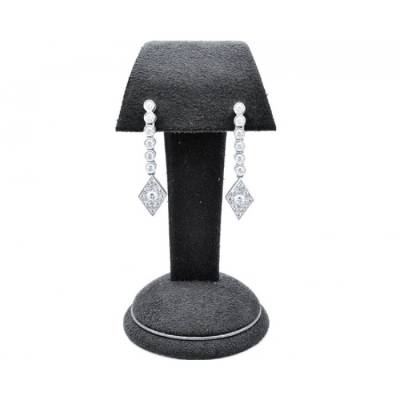 pendientes largos diamantes