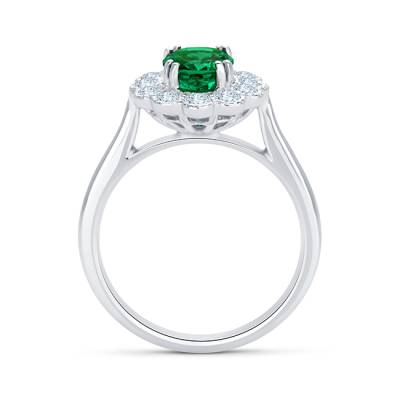 anillos con esmeraldas y diamantes