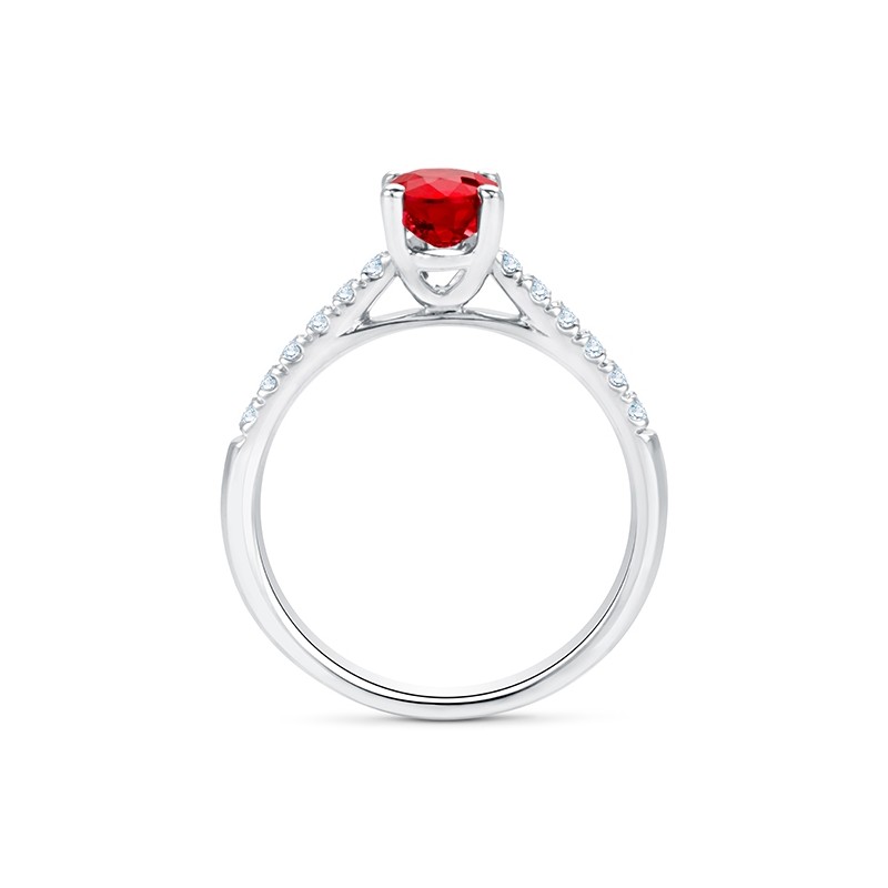Sortija Clásica Rubí "Red Cairo" - SR 22 RUBI-1