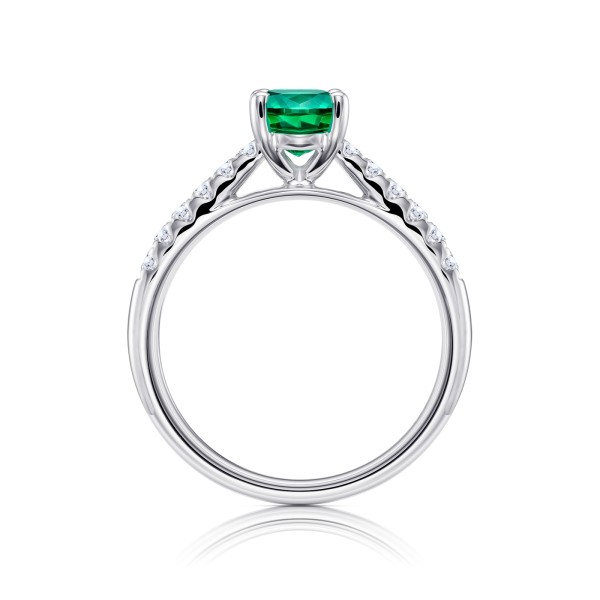 anillo esmeralda oval green cairo 3