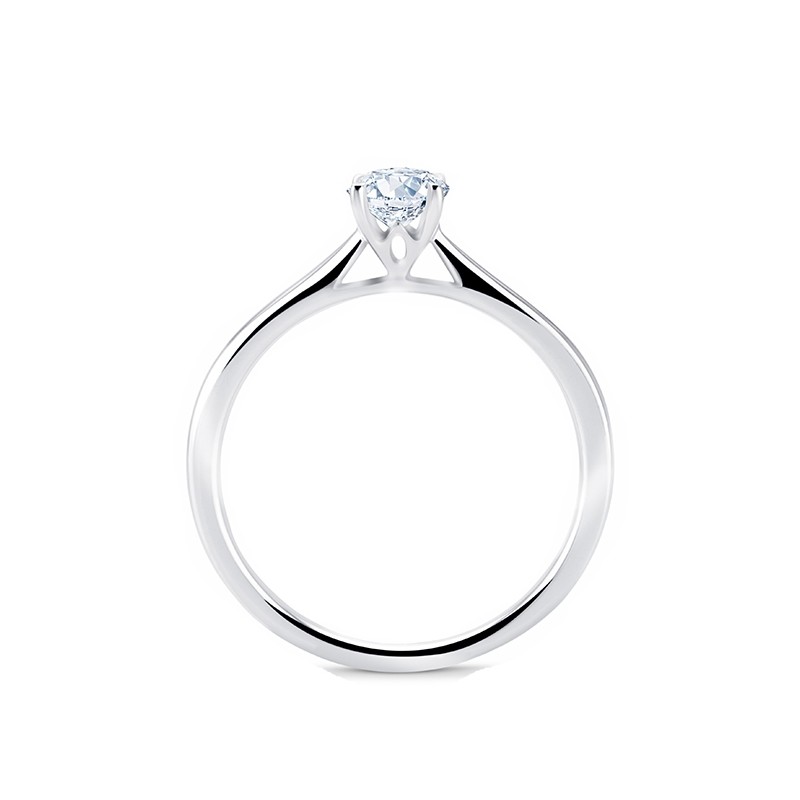 Sortija "Lido S" clásica y femenina white diamond-1