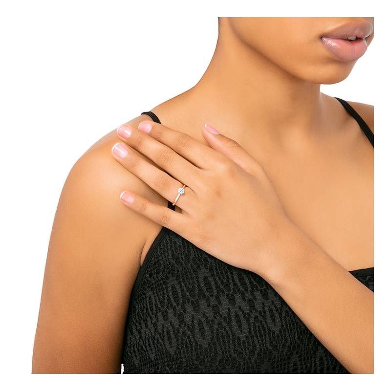 Anillo "HANA" clásico Oro rosa - SRR 21