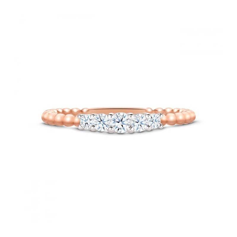 Alianza Cintillo 5 Diamantes Bubble ST 12