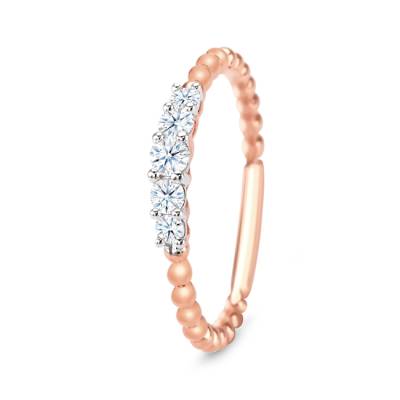 Alianza Cintillo 5 Diamantes Bubble ST 12-2