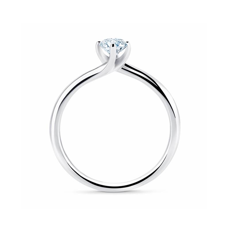 Solitario "Arba-Pt" de estilo clásico y diamante-3