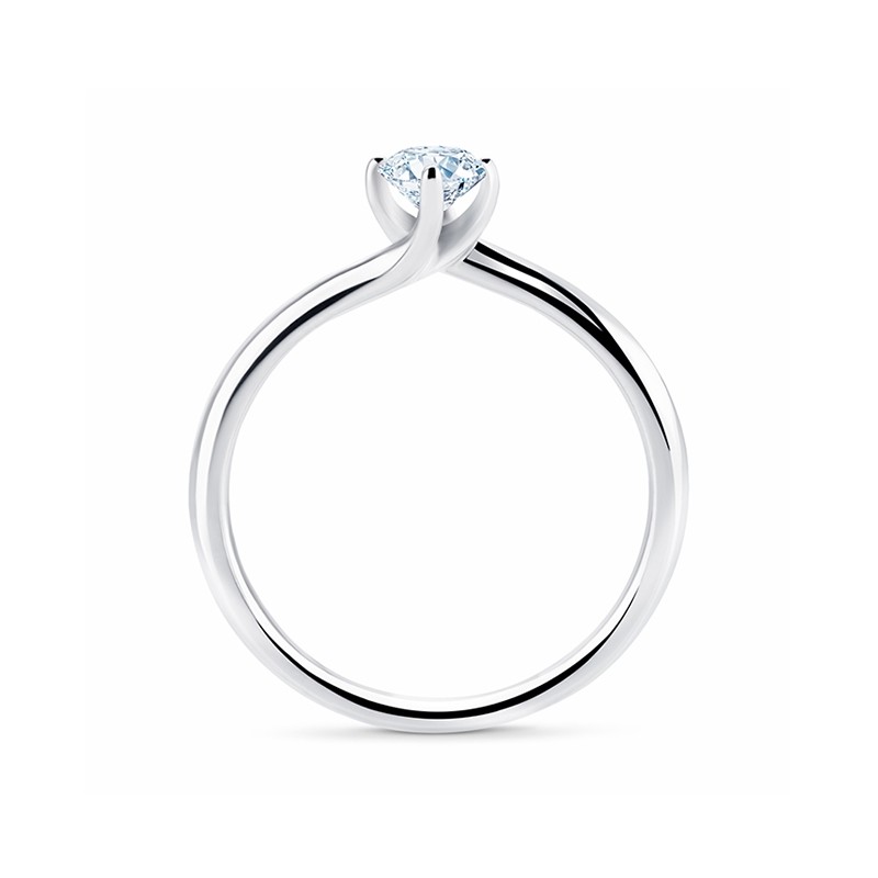 Solitario "Arba-Pt" de estilo clásico y diamante-3