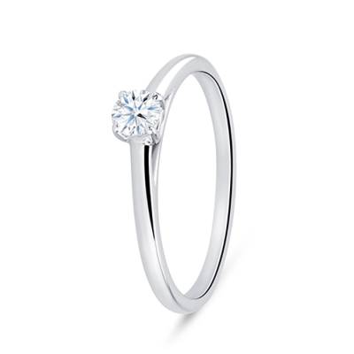 Anillo "Beauty" Pt clásico con Diamante SR 34 PT 2