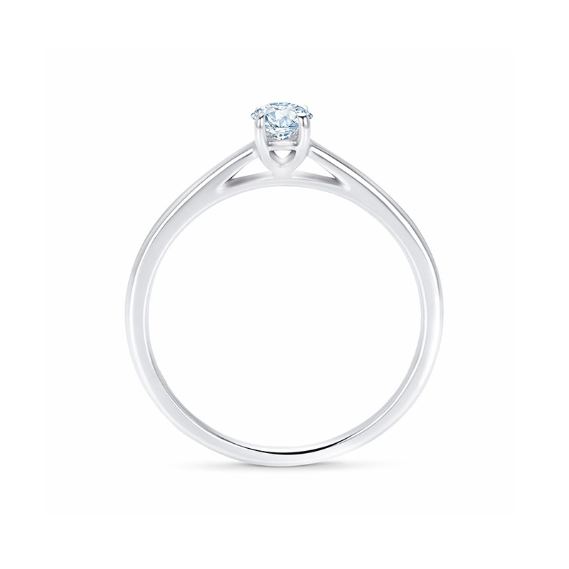 Anillo "Beauty" Pt clásico con Diamante SR 34 PT 3