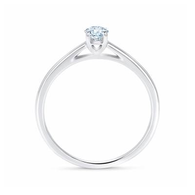 Anillo "Beauty" Pt clásico con Diamante SR 34 PT 3