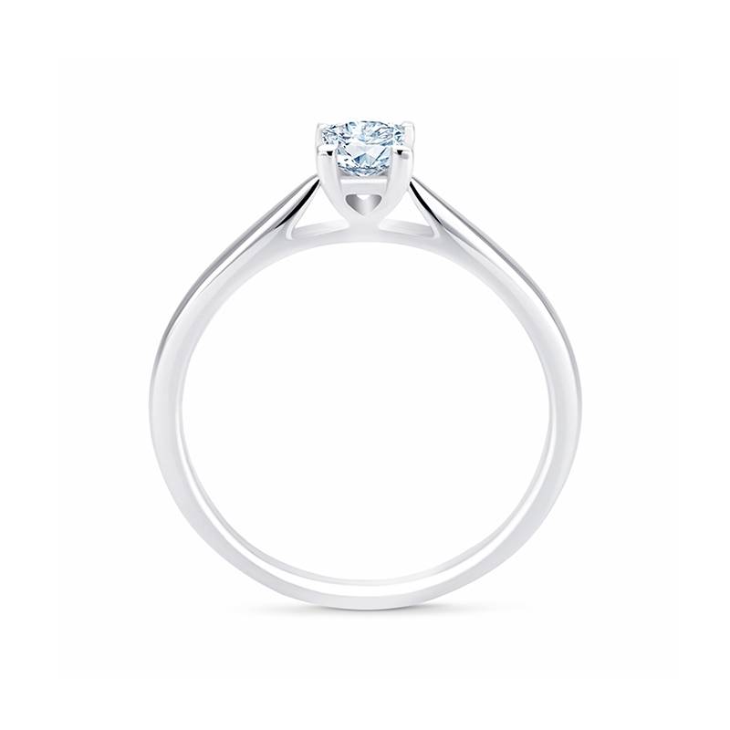 Anillo Platino Diamante Princesa