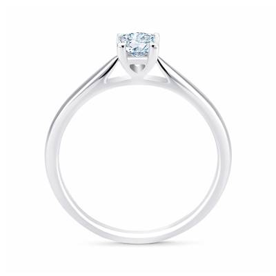 Anillo Platino Diamante Princesa