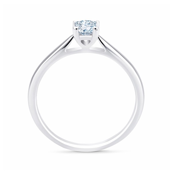 Anillo Platino Diamante Princesa