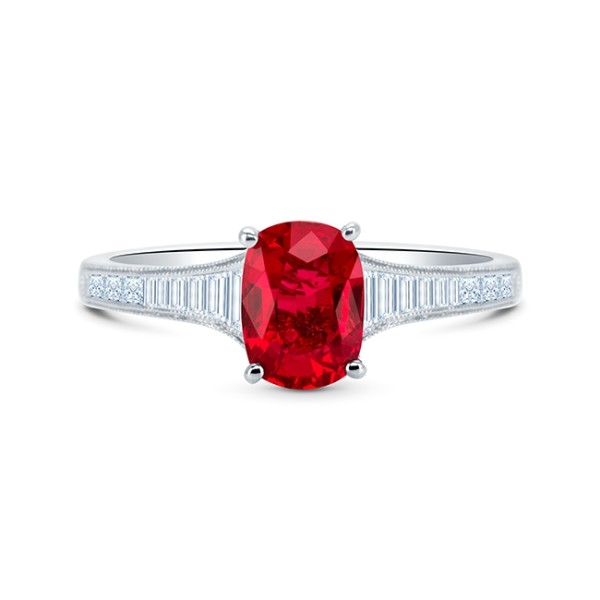 Anillo Rubí Baguettes RED VICENZA - SR 78 RUBI 