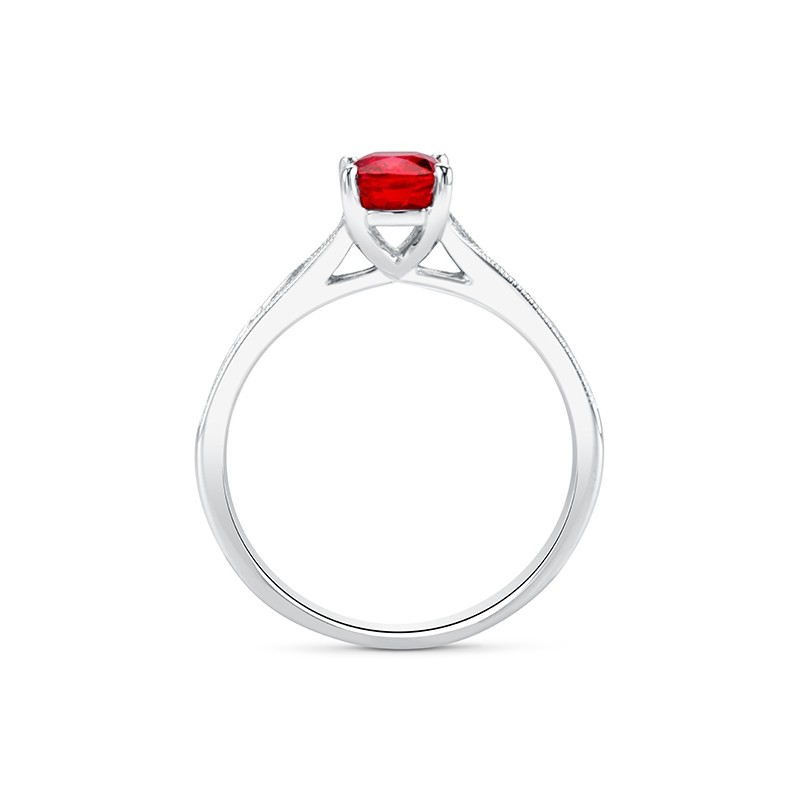 Anillo Rubí Baguettes RED VICENZA - SR 78 RUBI -3