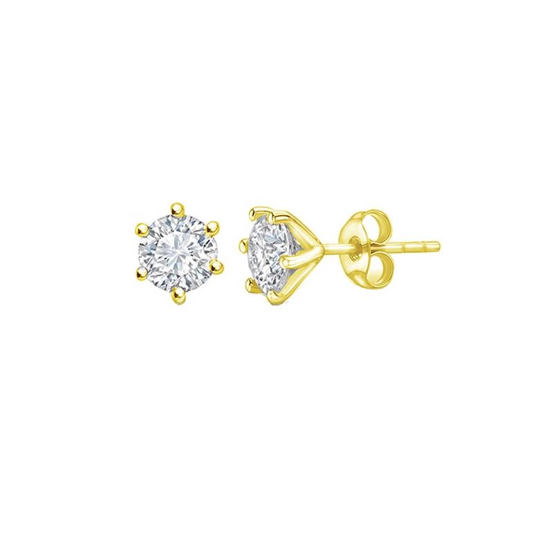 Pendientes "Golden Harmony" en oro amarillo con brillantes - PR 9 OA
