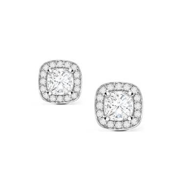 Pendientes "Otis" cuadrados con Brillantes rodeados por Orla Diamantes - PR 26-2