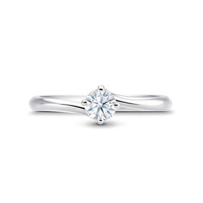 Anillo clásico "Arba" oro 18k con diamante - SR-11