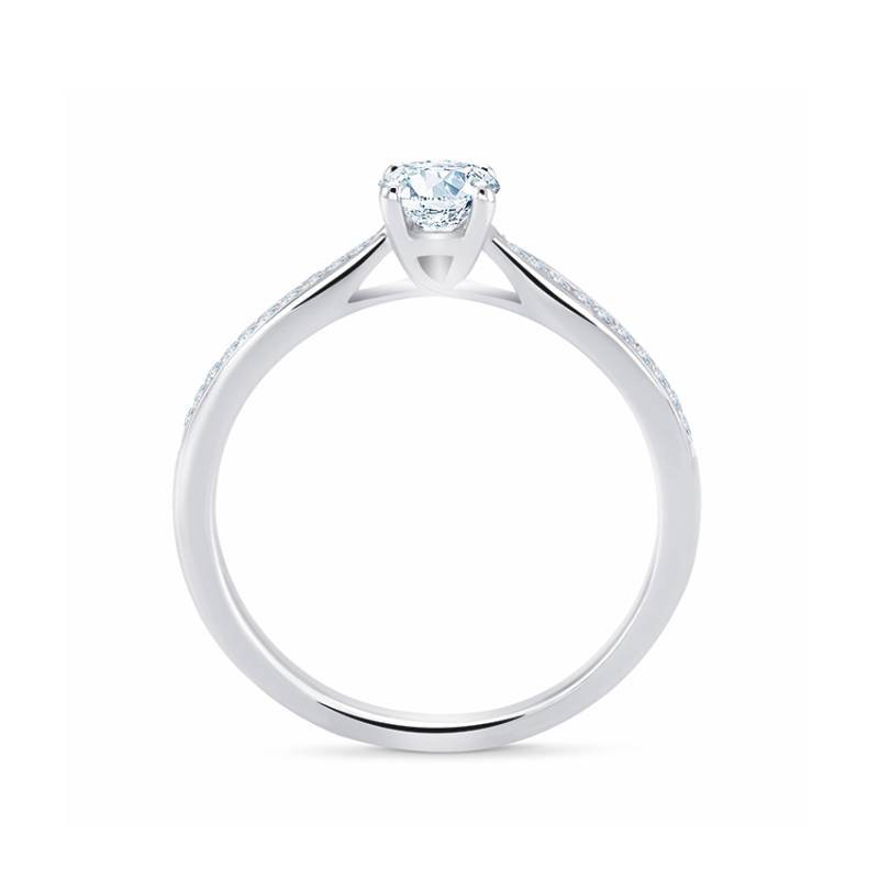 Solitario "Boston Diamonds" Oro 18k y brillantes certificados-3