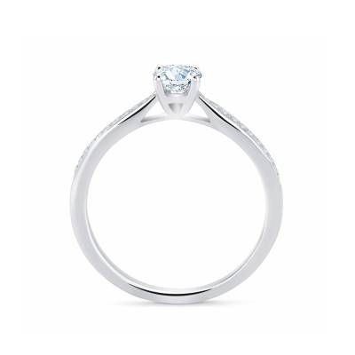 Solitario "Boston Diamonds" Oro 18k y brillantes certificados-3