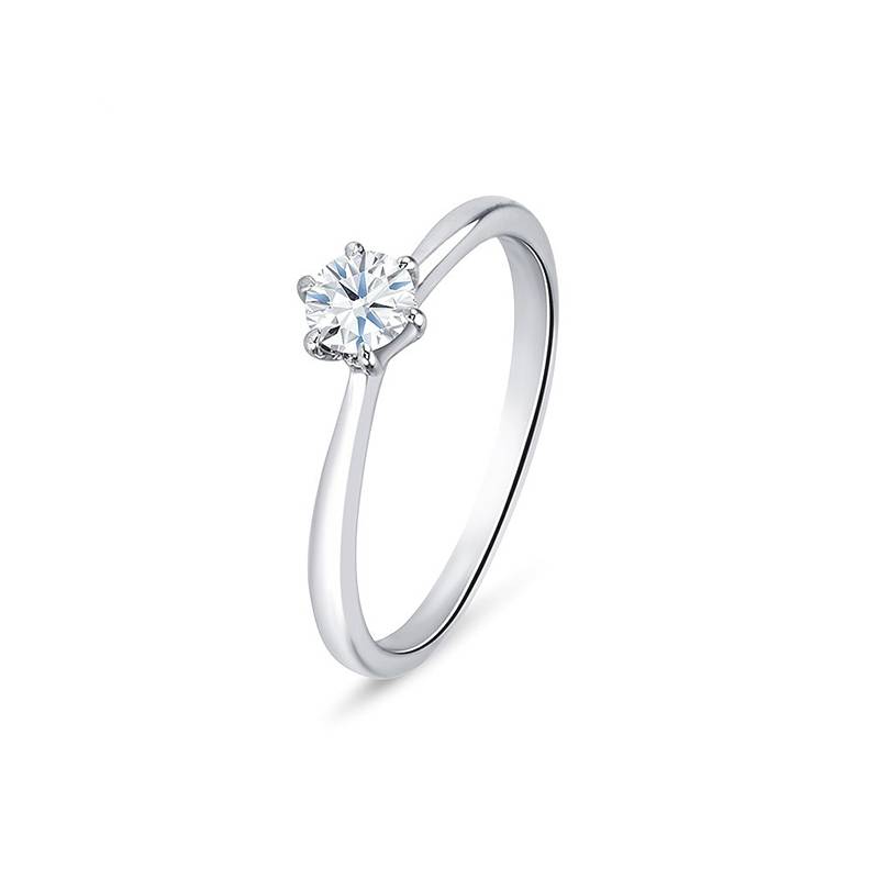 Solitario "Firenze" de diamante 0.25 cts. oro blanco SR - 14