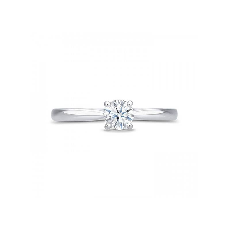 Solitario "HarmonyStyle" oro blanco y diamante