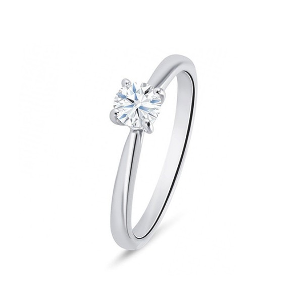 Solitario "HarmonyStyle" oro blanco y diamante 2