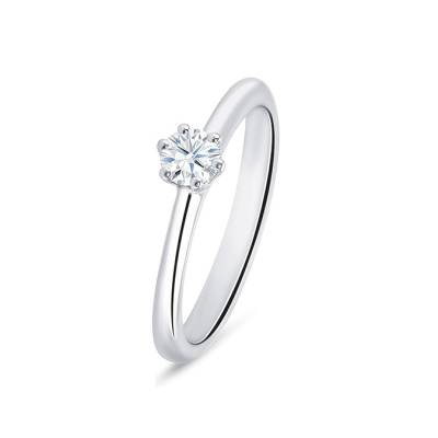 Sortija "Hope" 0.15 cts. oro blanco 18k y brillante-2