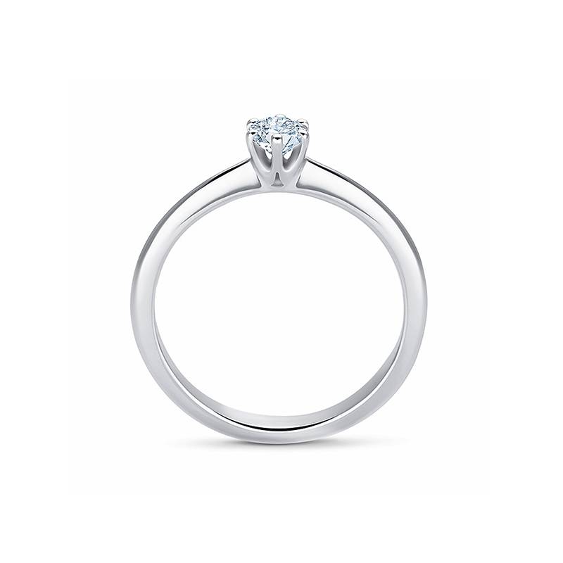 Sortija "Hope" 0.15 cts. oro blanco 18k y brillante-3