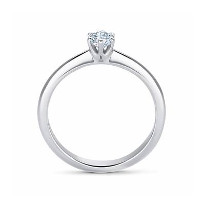 Sortija "Hope" 0.15 cts. oro blanco 18k y brillante-3