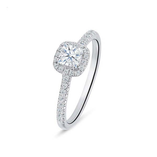 Sortija Kyoto de oro de 18k con un diamante de 0.30 cts. engastado en garras - SR-2 2