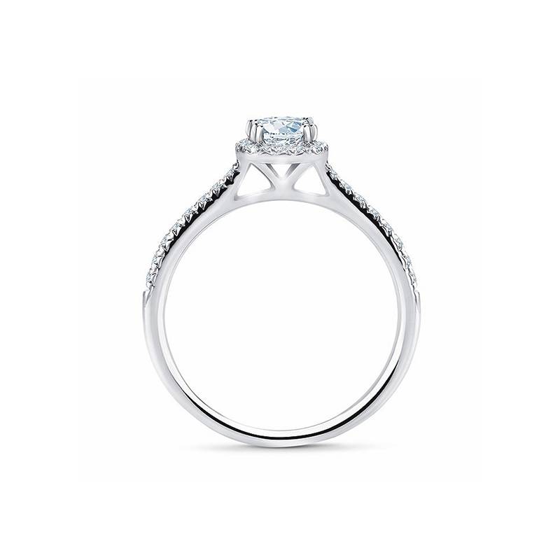 Sortija Kyoto de oro de 18k con un diamante de 0.30 cts. engastado en garras - SR-2