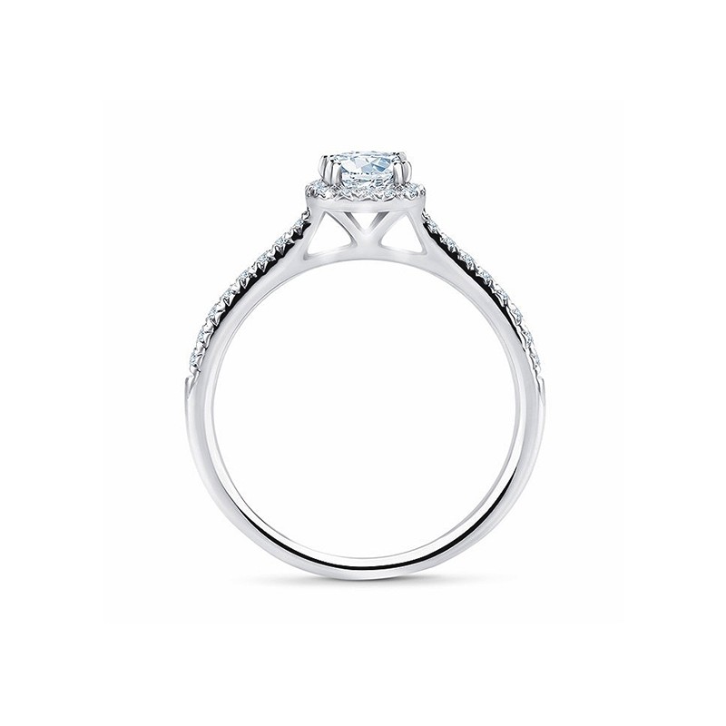 Sortija Kyoto de oro de 18k con un diamante de 0.30 cts. engastado en garras - SR-2