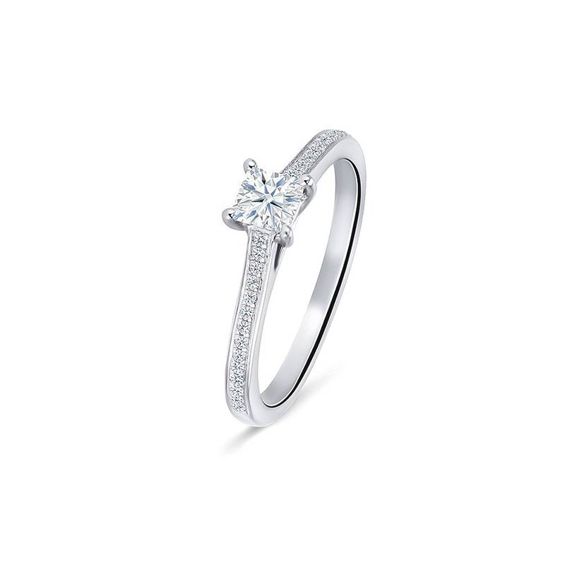 Anillo "Melody Diamonds" corte princesa-2