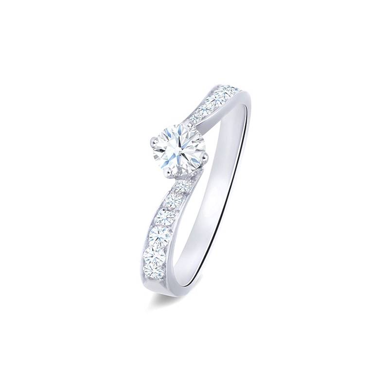 Anillo “Look Diamonds” de estilo clásico y elegante-2