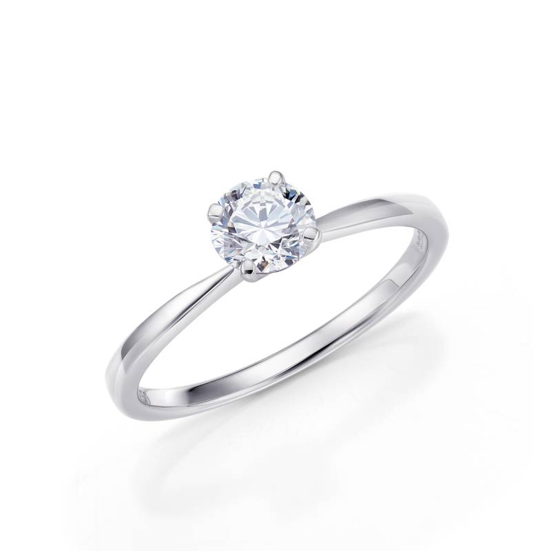 Solitario Praia oro blanco 18K y brillante desde 0.15 quilates -2