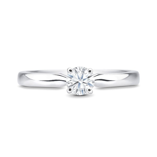 "Wien" oro blanco de 18k con diamante engastado en garras de 0.20 cts - SRWien19