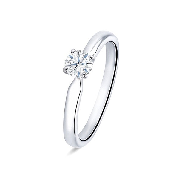 "Wien" oro blanco de 18k con diamante engastado en garras de 0.20 cts - SRWien19 2