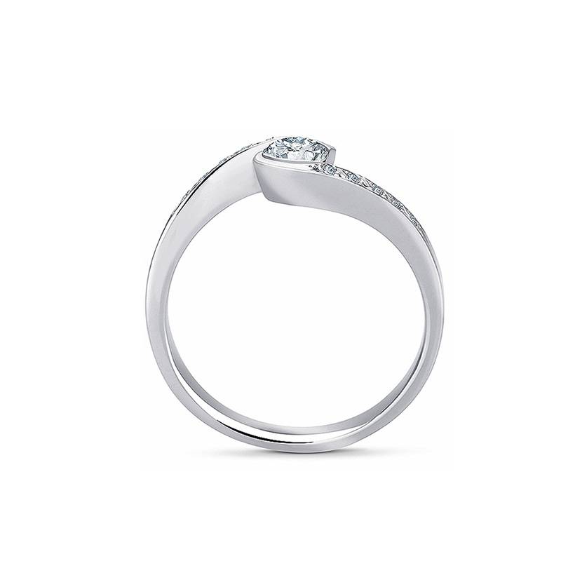 Sortija “Umi B” moderna y Brillantes central 0.25 cts G-VS1t-3