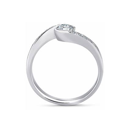 Sortija “Umi B” moderna y Brillantes central 0.25 cts G-VS1t-3