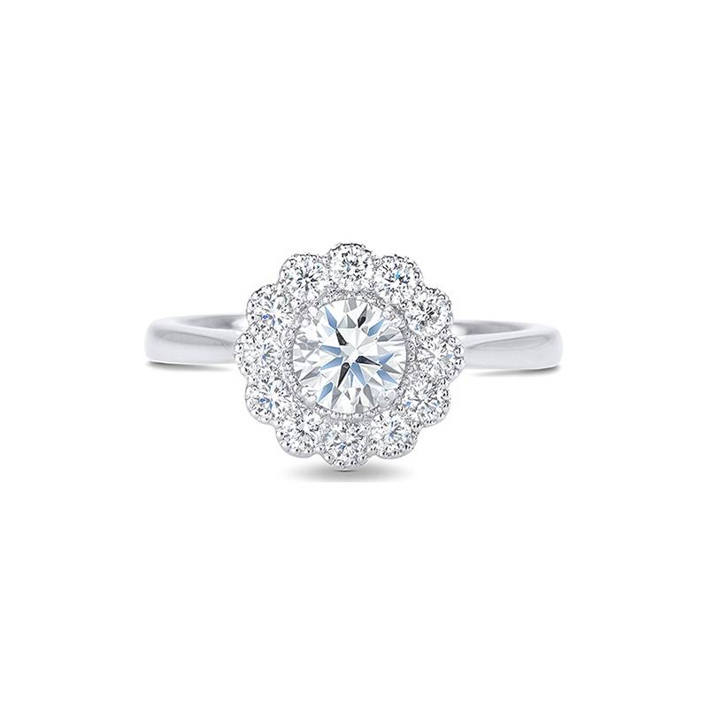 Sortija “Luz diamonds” clásica oro 18k elegante y femenina