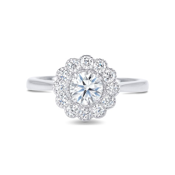 Sortija “Luz diamonds” clásica oro 18k elegante y femenina