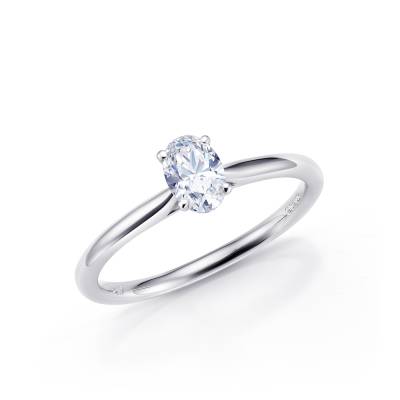 Sortija “OvalStyle” oro blanco y talla Oval-2