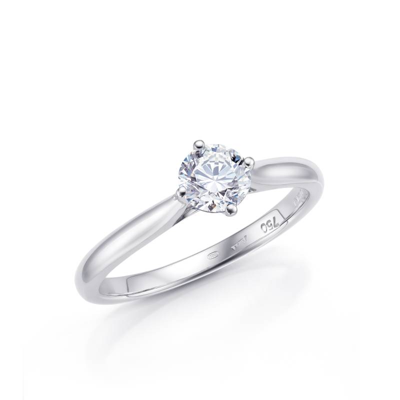 Anillo solitario Glow S oro blanco con brillante 0.15 cts-2