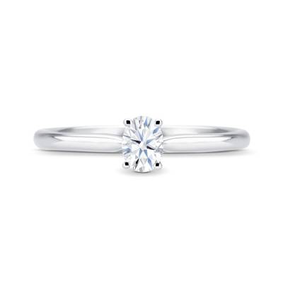 Anillo Solitario Diamante  talla oval