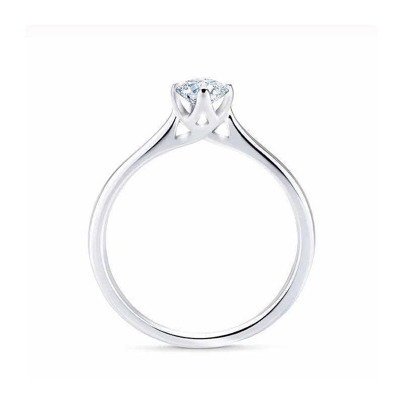 Anillo Solitario Diamante Ikeda S Oro blanco 0.30 cts-3