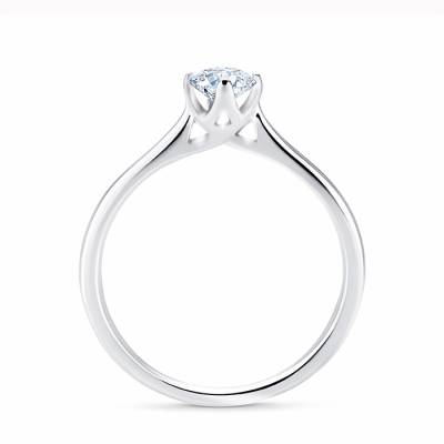 Anillo Solitario Diamante Ikeda S Oro blanco 0.30 cts-3